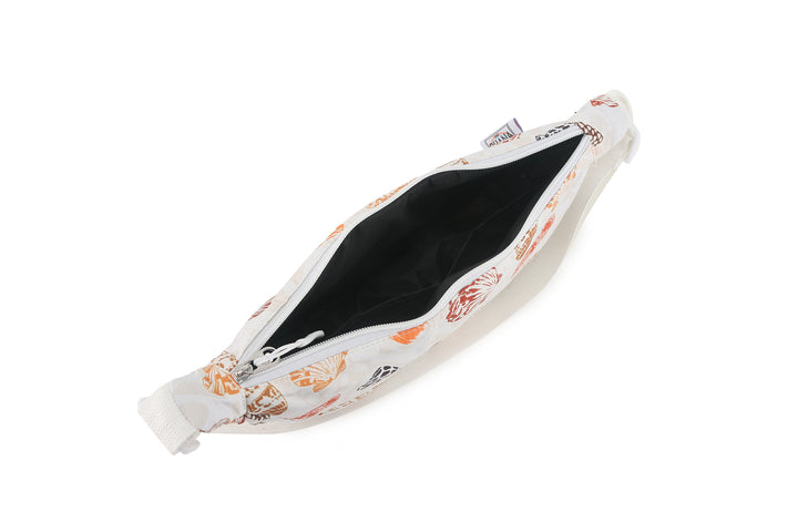 Crossbody Moon Bag Cone shell White