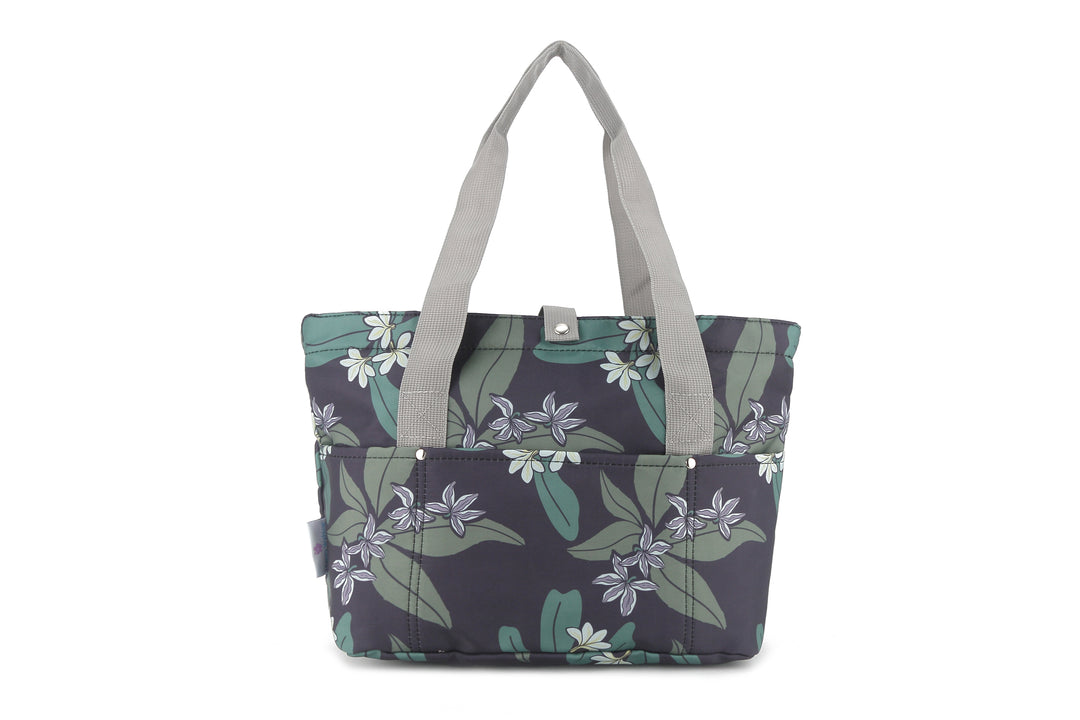 Compact Tote Jade Naupaka Grey