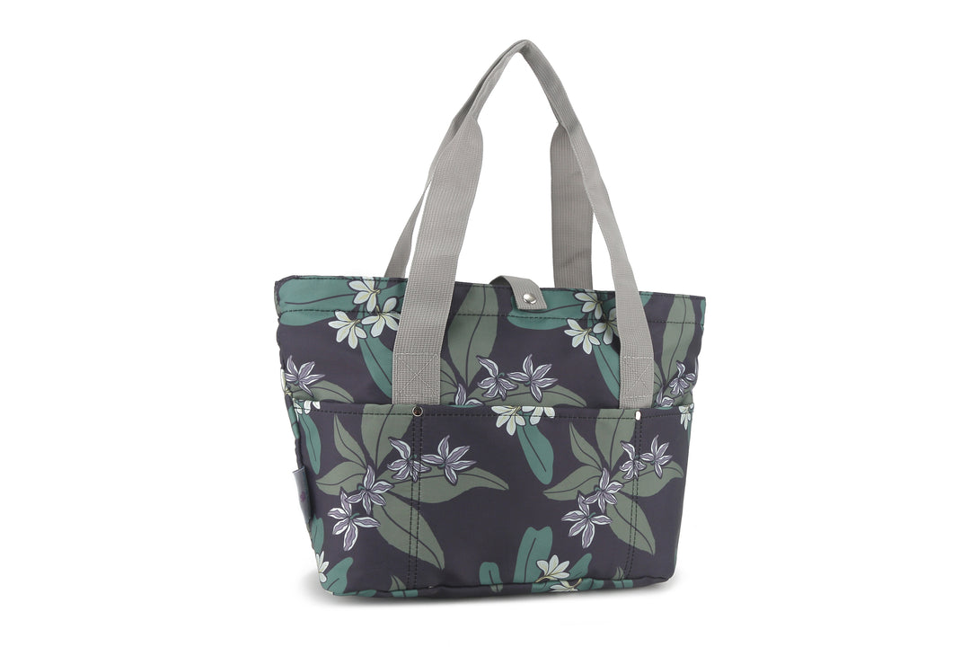 Compact Tote Jade Naupaka Grey