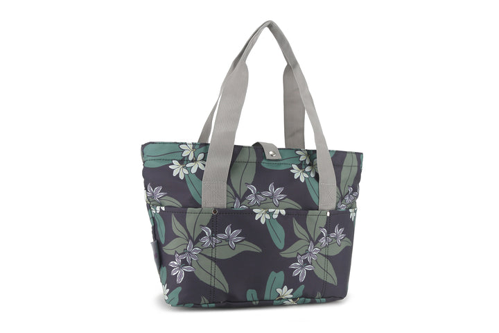 Compact Tote Jade Naupaka Grey