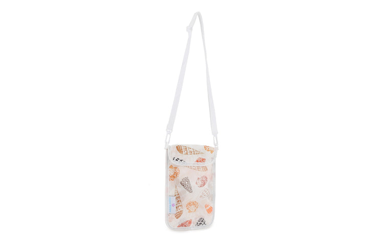 Crossbody Phone Pouch Cone Shell White