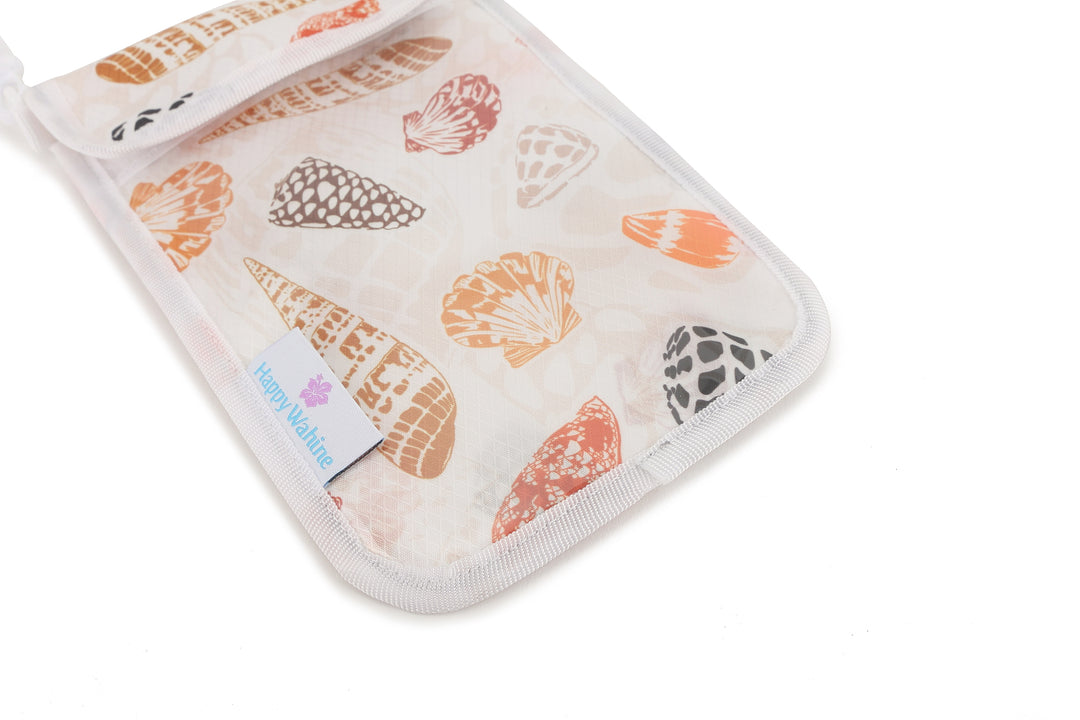 Crossbody Phone Pouch Cone Shell White