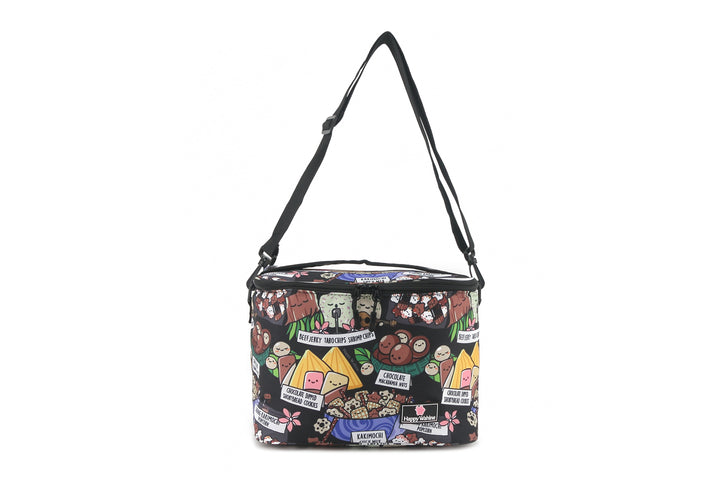 Cooler Tote Medium Local Snacks Black