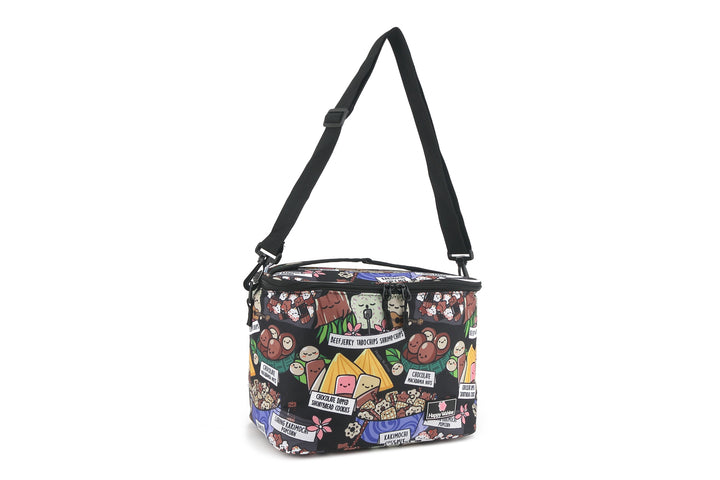 Cooler Tote Medium Local Snacks Black