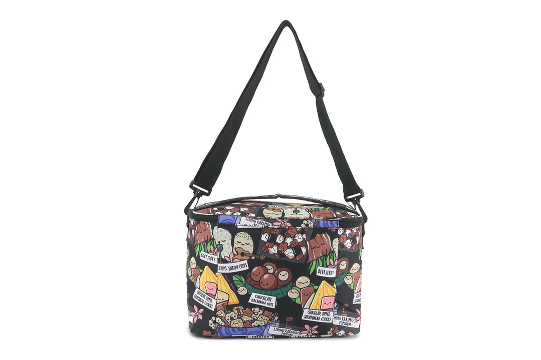 Cooler Tote Medium Local Snacks Black