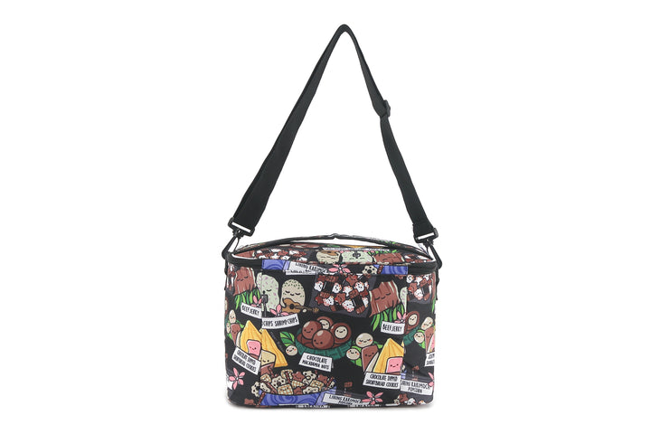 Cooler Tote Medium Local Snacks Black