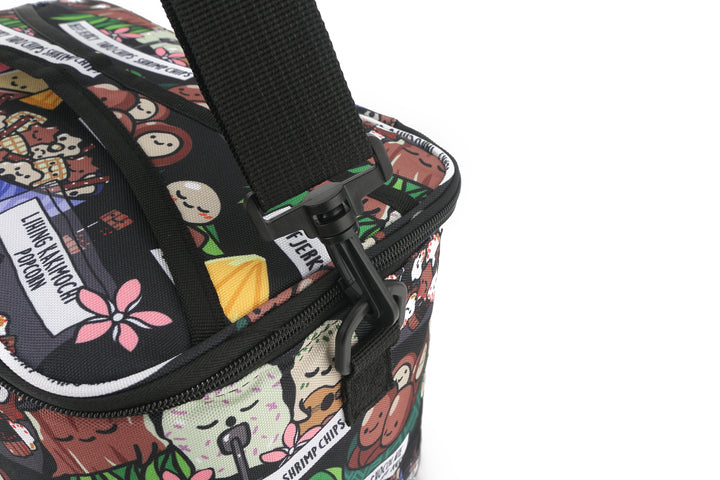 Cooler Tote Medium Local Snacks Black