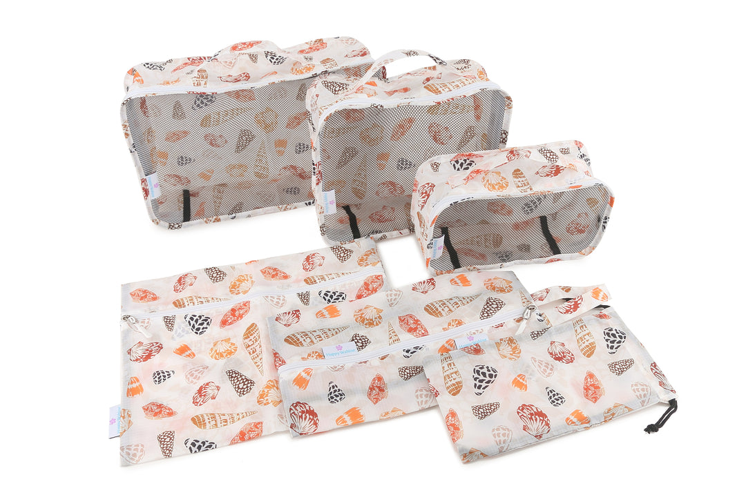 Packing Cubes Cone Shells White (6-piece)