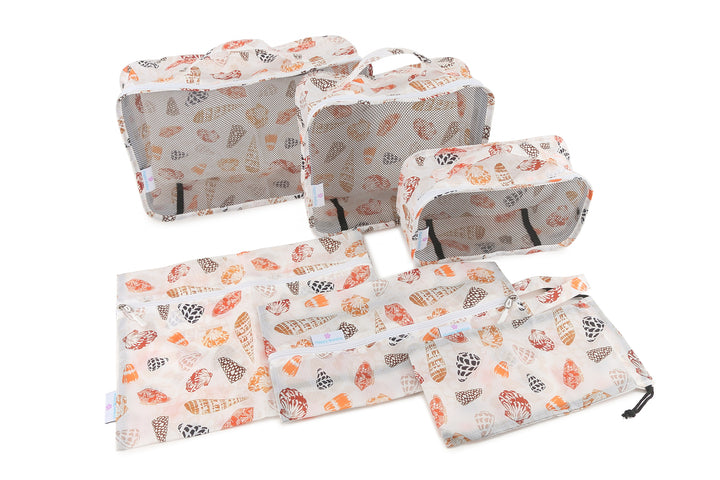 Packing Cubes Cone Shells White (6-piece)