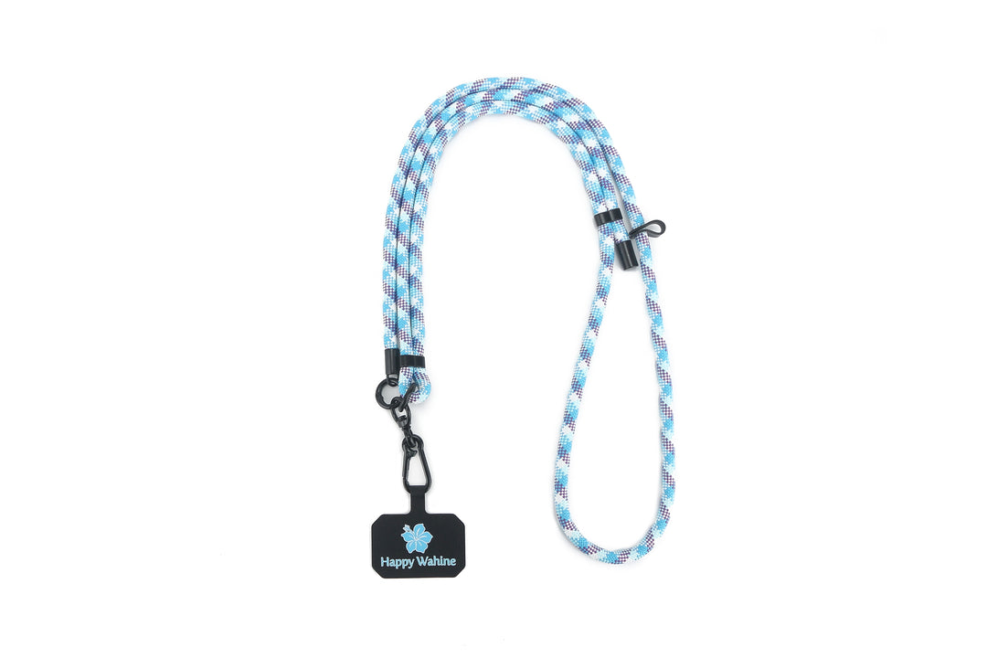 Phone Strap Blue-Purple-White