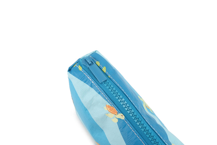 Wai Wai Pouch Small Mini Turtles Blue