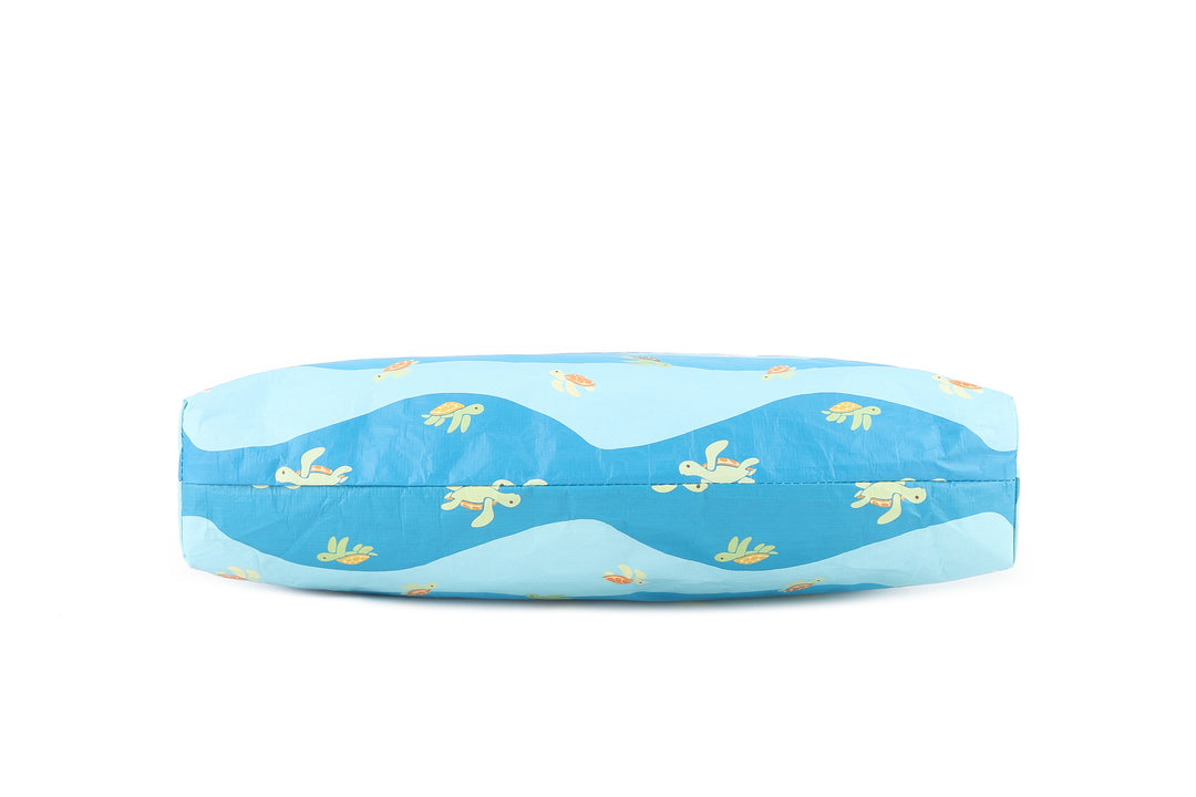 Wai Wai Pouch Large Mini Turtles Blue