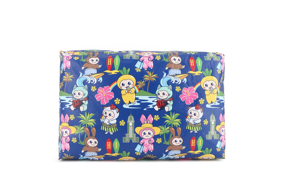 Wai Wai Pouch Large Local Monsters Blue