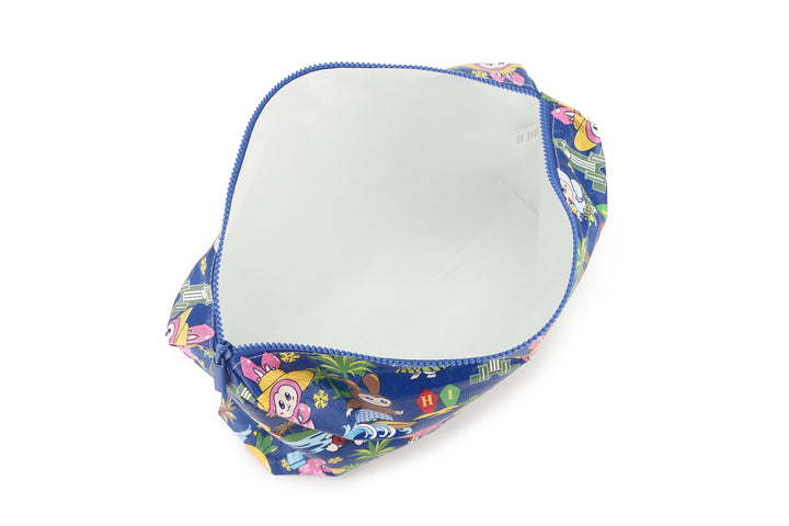 Wai Wai Pouch Large Local Monsters Blue