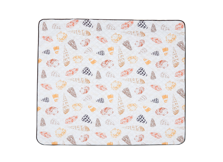 Beach Mat Cone Shells White