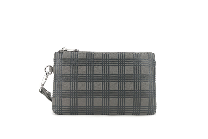 Wristlet Melody Palaka Embossed Grey
