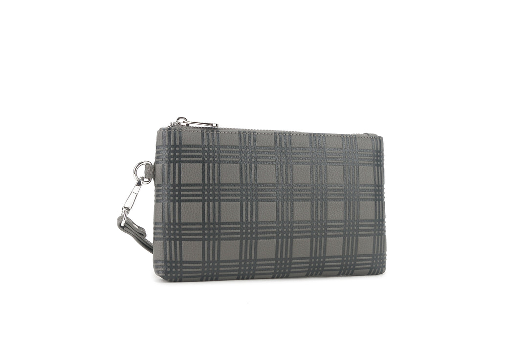 Wristlet Melody Palaka Embossed Grey