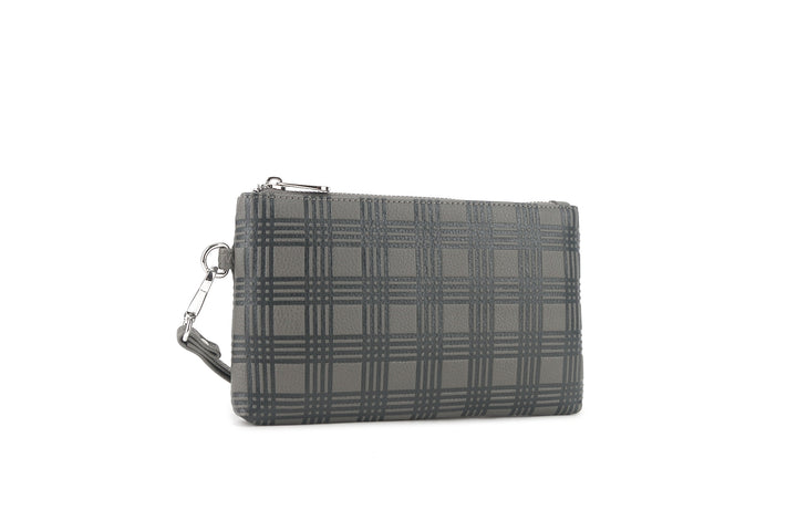 Wristlet Melody Palaka Embossed Grey