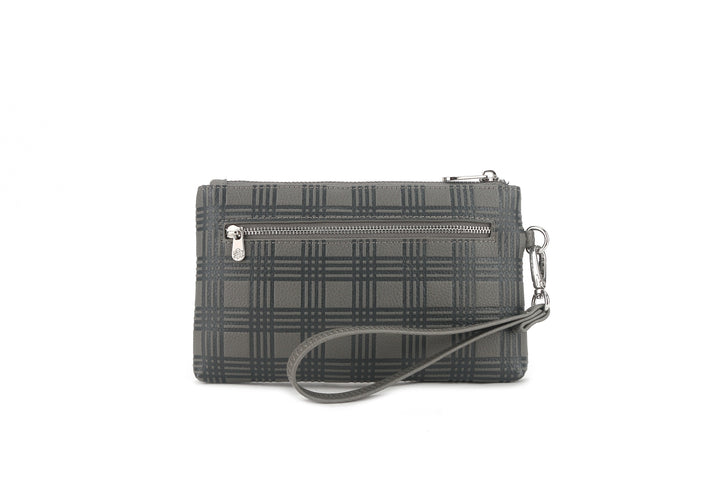 Wristlet Melody Palaka Embossed Grey