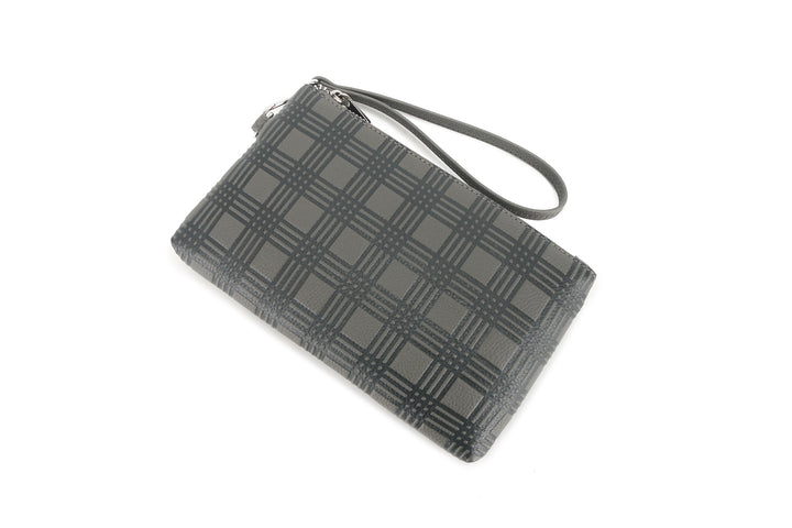 Wristlet Melody Palaka Embossed Grey