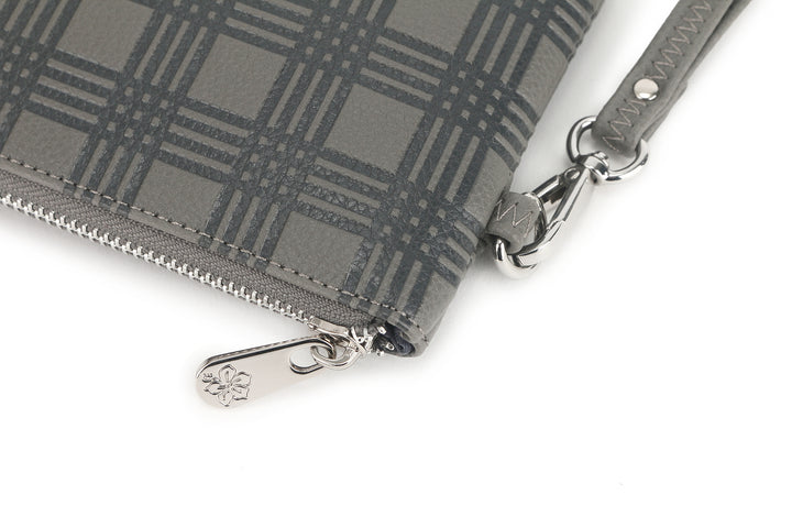 Wristlet Melody Palaka Embossed Grey