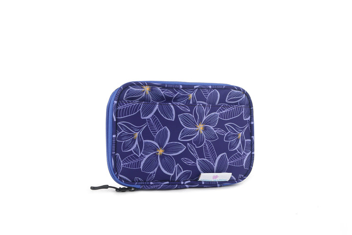 Tech Organizer Plumeria Blue