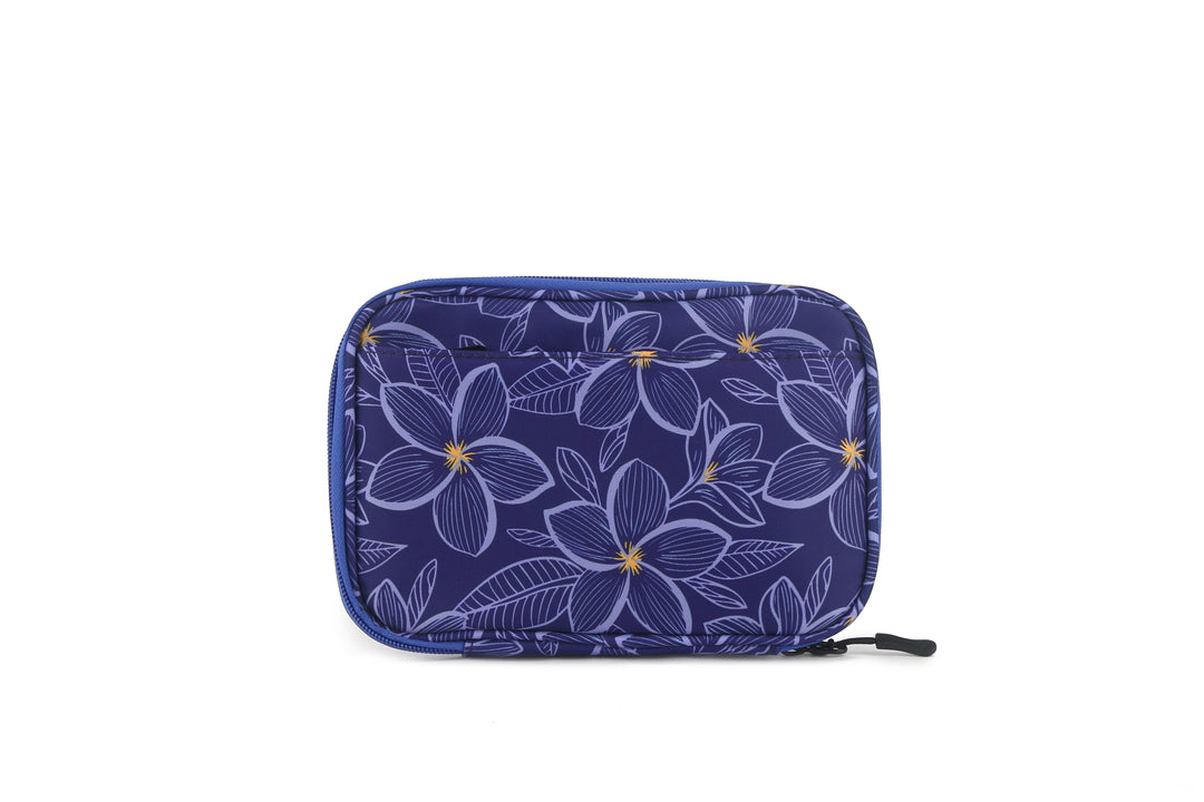 Tech Organizer Plumeria Blue
