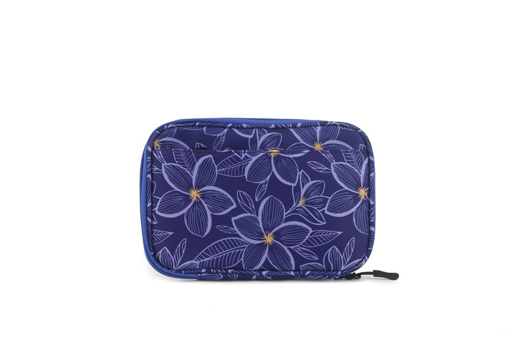 Tech Organizer Plumeria Blue