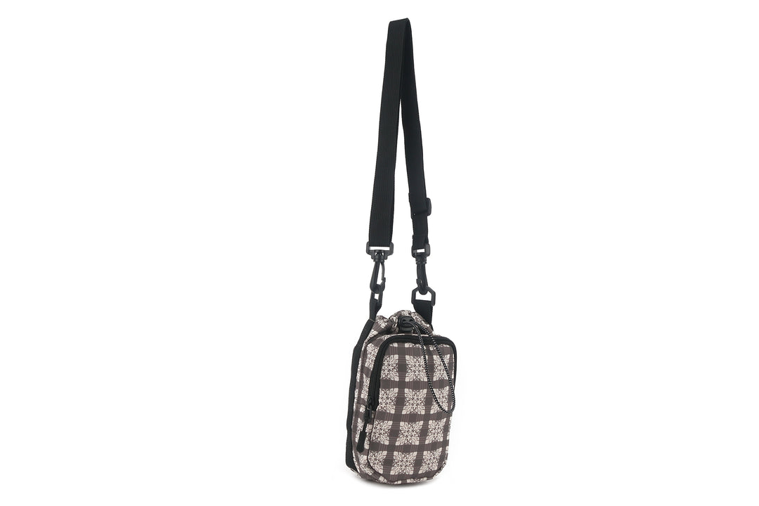 Water Bottle Holder Small Quilt Palaka Brown