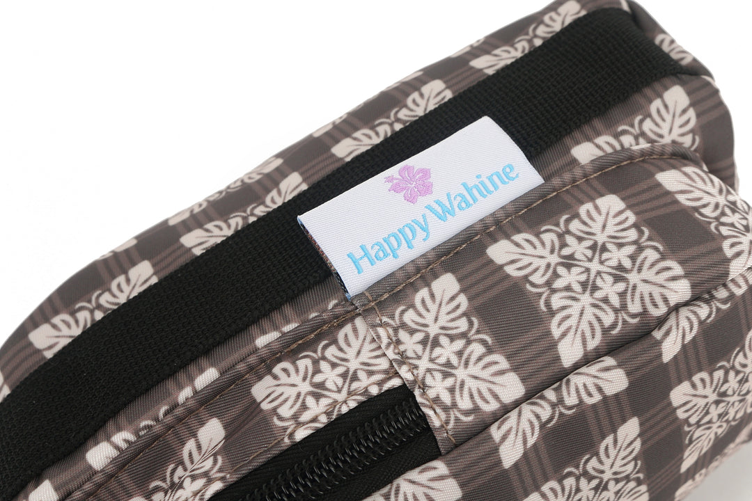 Water Bottle Holder Small Quilt Palaka Brown