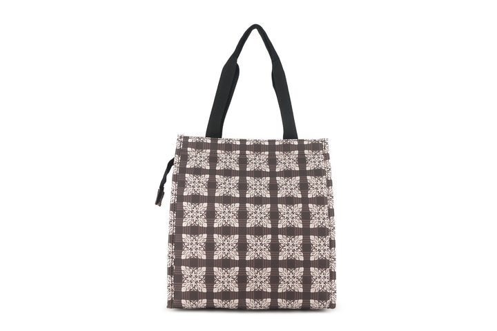 Lunch Tote Insulated Small Quilt Palaka Brown
