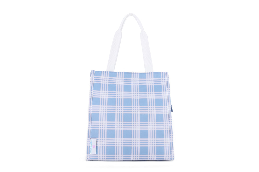 Lunch Tote Insulated Small Palaka Blue