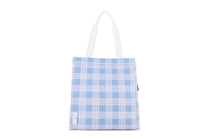 Lunch Tote Insulated Small Palaka Blue