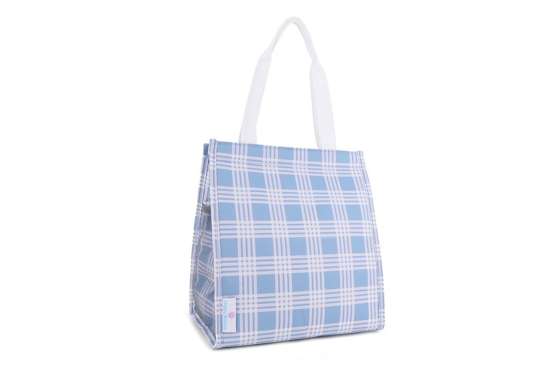 Lunch Tote Insulated Small Palaka Blue