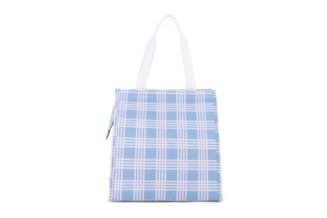 Lunch Tote Insulated Small Palaka Blue