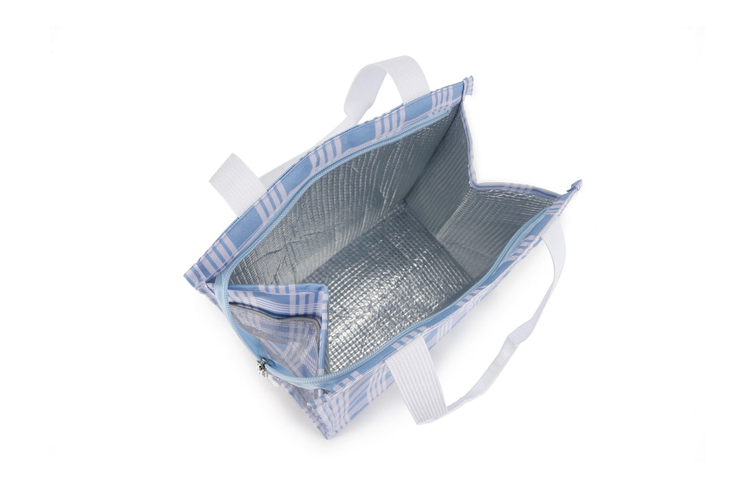 Lunch Tote Insulated Small Palaka Blue