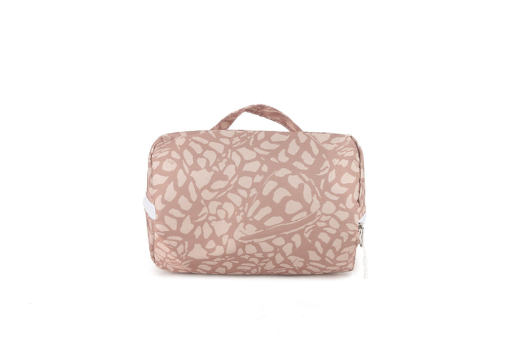 Travel Cosmetic Pouch Hebrew Shell Beige