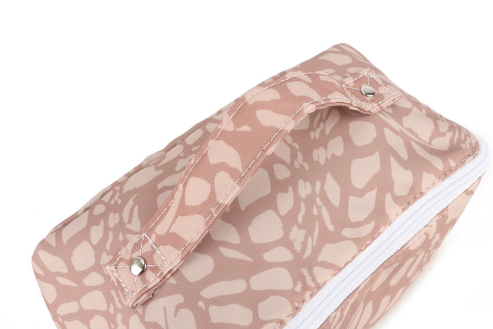 Travel Cosmetic Pouch Hebrew Shell Beige