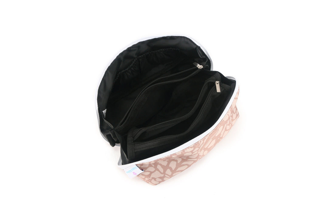 Travel Cosmetic Pouch Hebrew Shell Beige