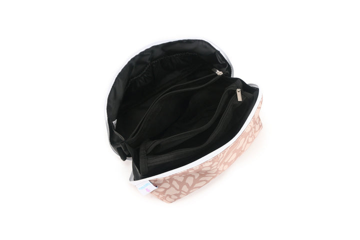 Travel Cosmetic Pouch Hebrew Shell Beige