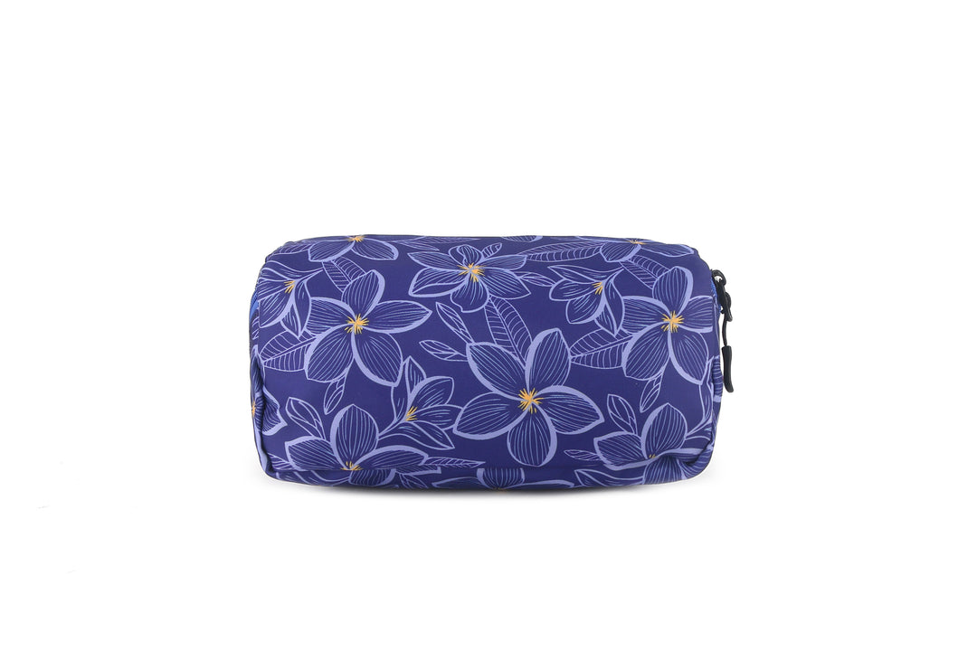 Travel Cosmetic Pouch Plumeria Blue