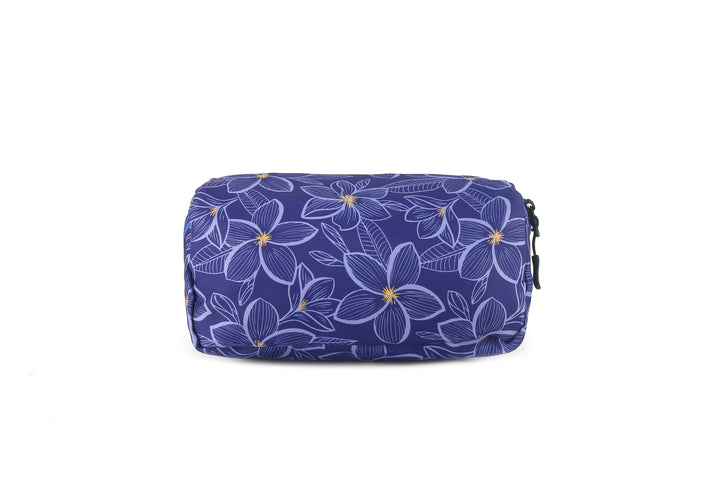 Travel Cosmetic Pouch Plumeria Blue