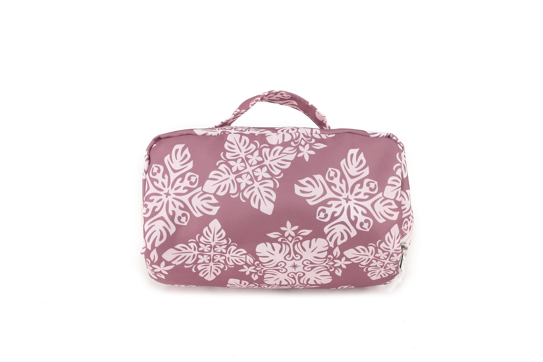 Travel Cosmetic Pouch Quilt Dusty Rose