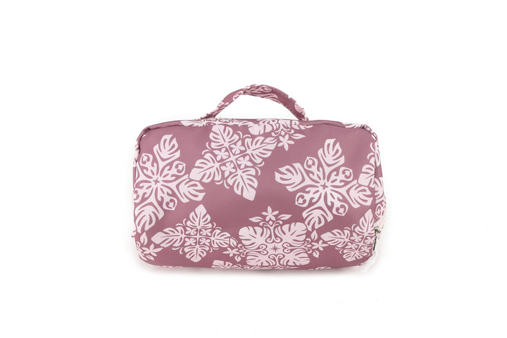 Travel Cosmetic Pouch Quilt Dusty Rose