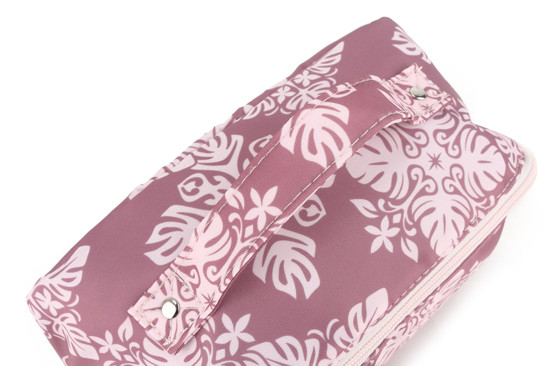 Travel Cosmetic Pouch Quilt Dusty Rose
