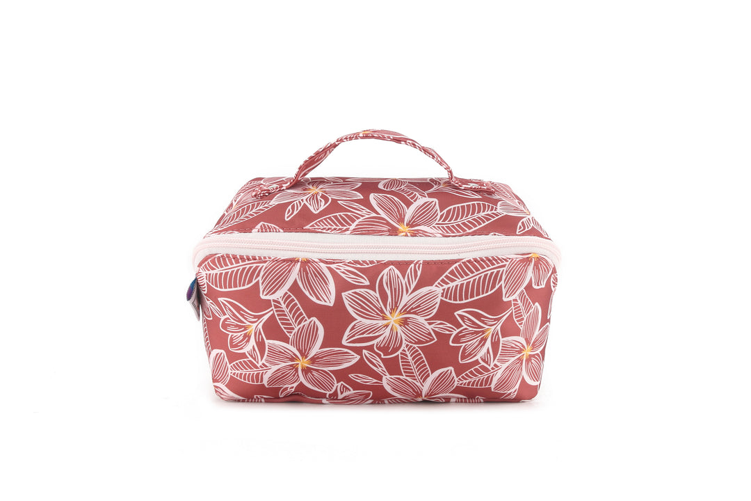 Travel Cosmetic Pouch Plumeria Pink