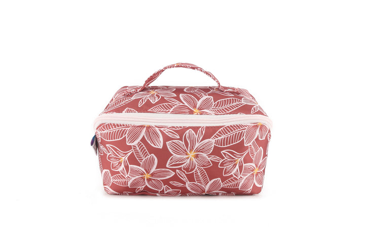Travel Cosmetic Pouch Plumeria Pink