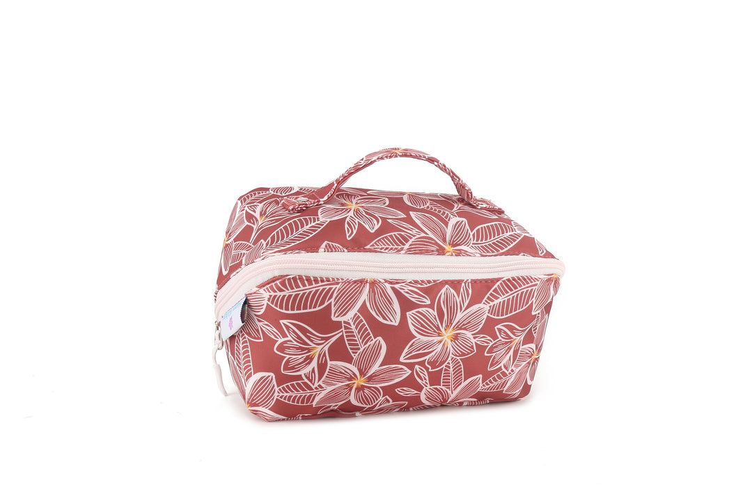 Travel Cosmetic Pouch Plumeria Pink