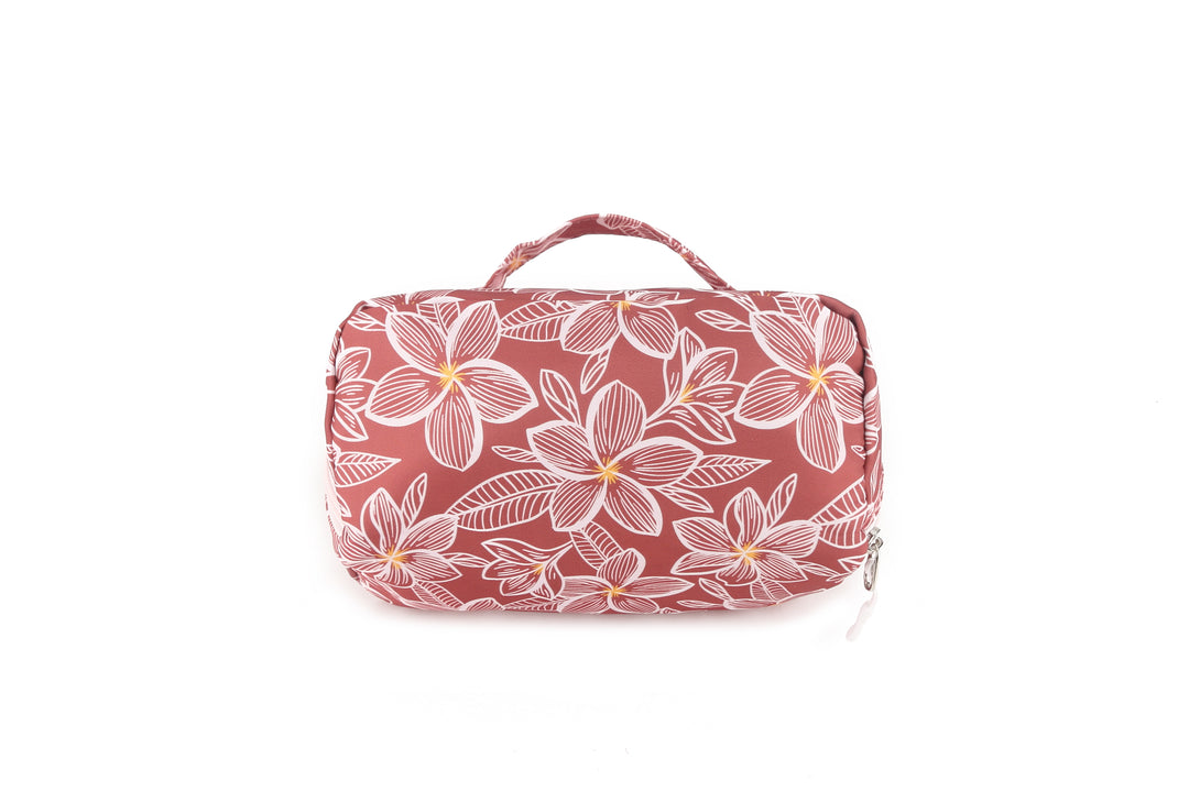 Travel Cosmetic Pouch Plumeria Pink