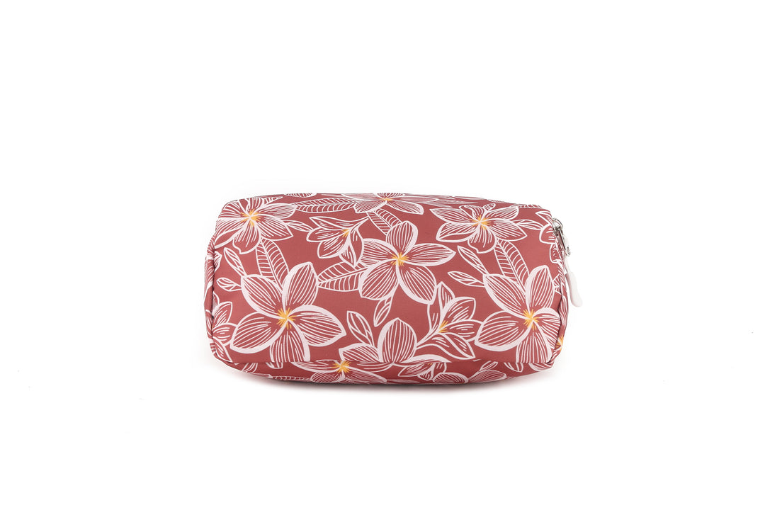 Travel Cosmetic Pouch Plumeria Pink